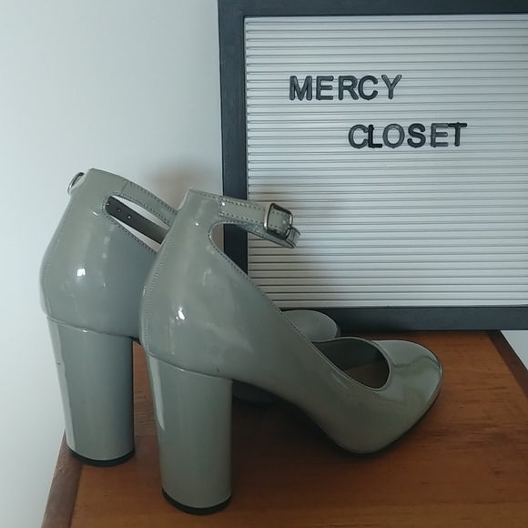 New Look Patent Grey Heel 👠 - Picture 2 of 5